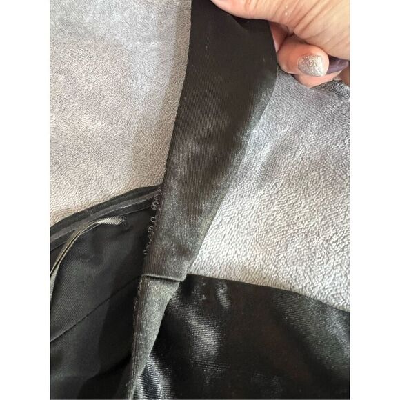 Revolve SER.O.YA Dress Womens Size XXS Black Maxi Cutout Strapless Long Slit - Picture 9 of 11